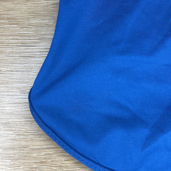 Athleta Women’s L Kata Swim Shorts Drawstring Lined Blue Boy shorts Swimwear - Picture 5 of 6